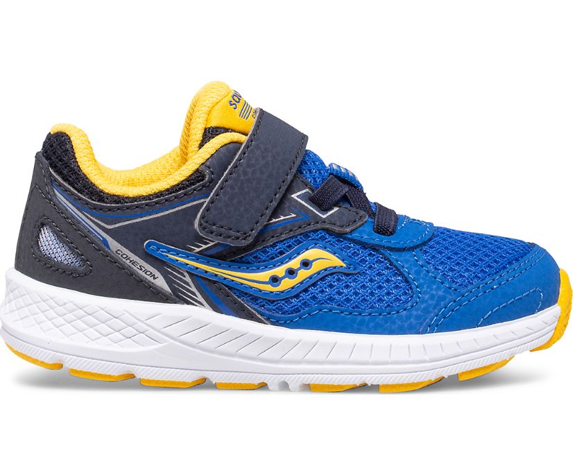 Saucony Cohesion 14 A/C Jr. Kids' Sneakers Blue / Yellow | Canada 800ZUTG